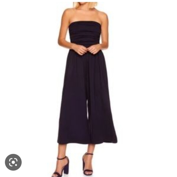 TopShop Strapless Pantsuit Sz 4 - Picture 5 of 14